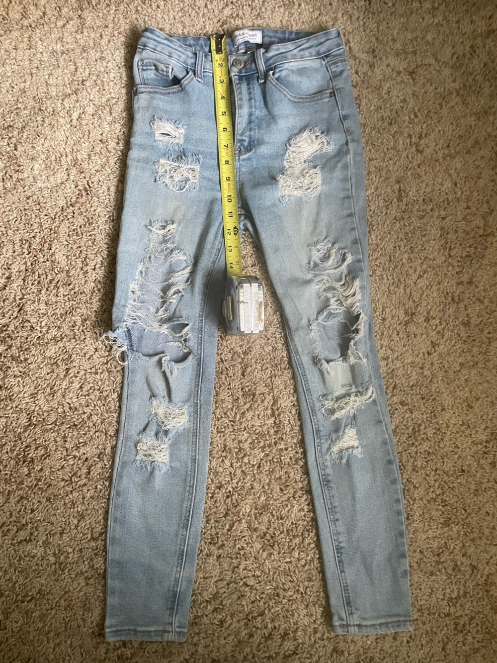 Stanley Light Blue Ripped Skinny Jeans